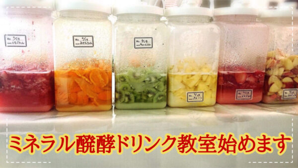 ミネラル醗酵ドリンク教室始めます