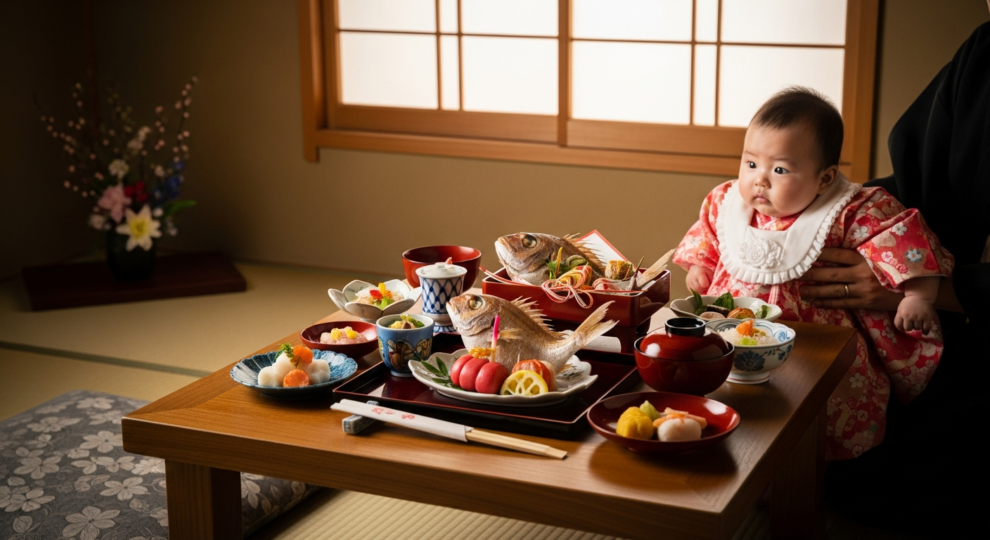 岡崎市でお食い初め。赤ちゃんと一緒でも個室だから周りが気になりません