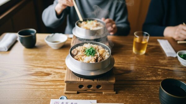 岡崎で喜寿のお祝い。孫やひ孫と一緒に囲むアツアツの釜飯