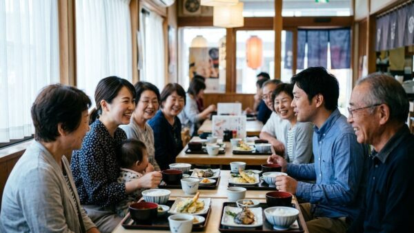 岡崎のお食い初めランチ。ご両家が赤ちゃんの笑顔に包まれる和やかな瞬間に密着