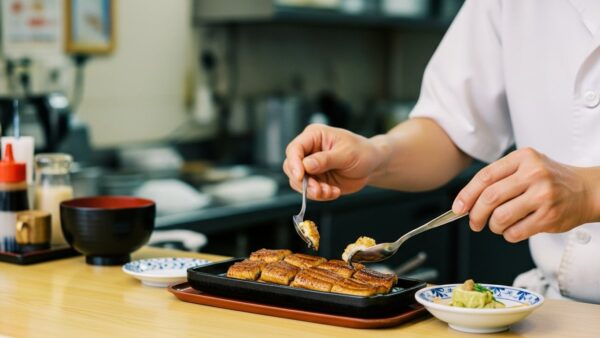 岡崎のうなぎ釜飯。ふっくら焼き上げる職人技と香ばしい匂いに密着