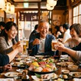 安城市からの還暦祝いディナー。主役のリクエストで作った特別なお刺身盛りに密着
