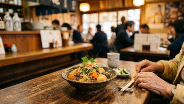豊田市から米寿のお祝いでご来店。黄色のちゃんちゃんこで記念撮影に臨むご家族に密着