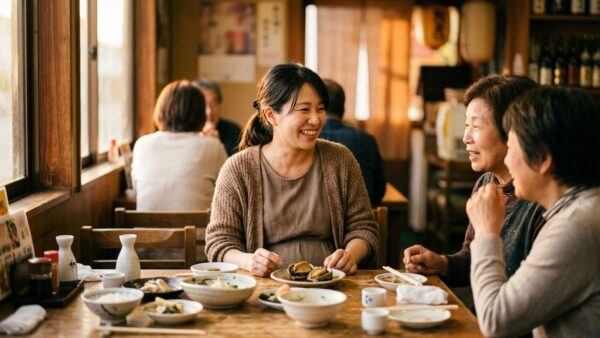 岡崎の戌の日ランチ。安産祈願帰りの妊婦さんがつがいの鮑を食べて笑顔になる瞬間に密着