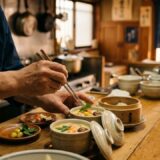 お客様の美味しいのために。岡崎の厨房で長寿祝いの茶碗蒸しを丁寧に蒸し上げる本音