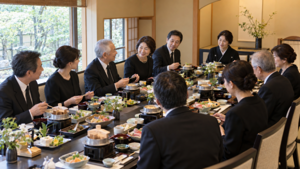 岡崎市の納骨法要後の食事｜家族10人の個室・椅子席