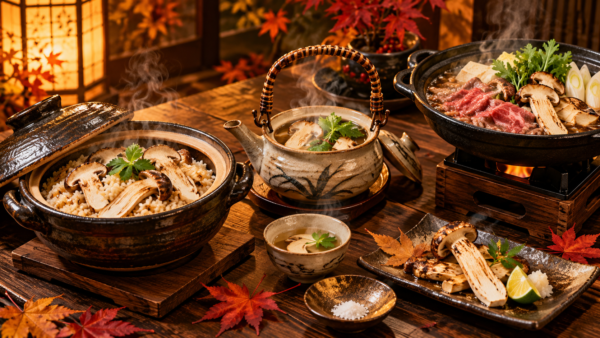 岡崎で松茸会席｜土瓶蒸し・すき焼き・釜飯を味わう秋
