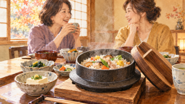 岡崎で釜飯の個室ランチ｜平日会席・料金・予約の違い｜魚信