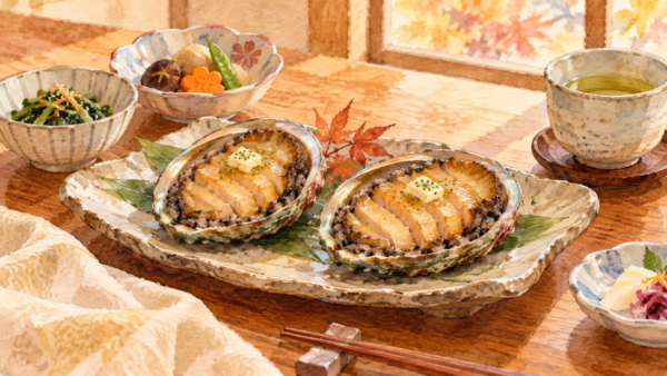 岡崎の帯祝い・戌の日の鮑｜つがいの料金・予約確認｜魚信